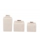 Lisboa white vase cube set van 3 