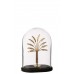 J-Line Decoratieve Stolp Palm Tree Glas Goud/Zwart Small