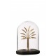 J-Line Decoratieve Stolp Palm Tree Glas Goud/Zwart Small