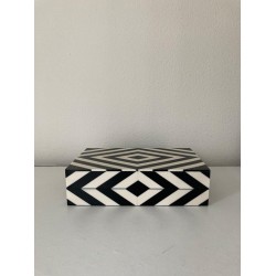 Diga Colmore Luxe decoratie box S zwart/wit