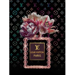 Glasschilderij  Parfum Diamond Rosé Flower
