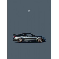 Glasschilderij BMW M4 GTS