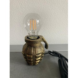 HV Handgranaat Lamp Gold