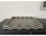 Diga Colmore luxury deco plateau zwart/wit 50x50 cm.