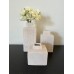 Lisboa white vase cube set van 3 