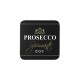 Mars & More Luxe onderzetters wijn Prosecco zwart  (6st) 