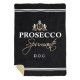Mars & More Luxe Plaid wijn Prosecco zwart 150x200cm 