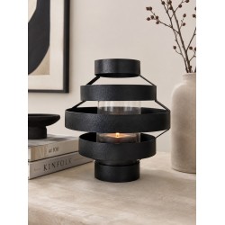 BOI!WOW Windlicht Willy Black S – Tijdloze Sfeermaker voor Elk Interieur