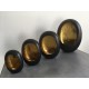 Marrakech Egg T-Light Black/Gold